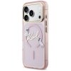 Etui Karl Lagerfeld IML Choupettes Karl  Script Logo MagSafe do iPhone 17 Pro Max różowy